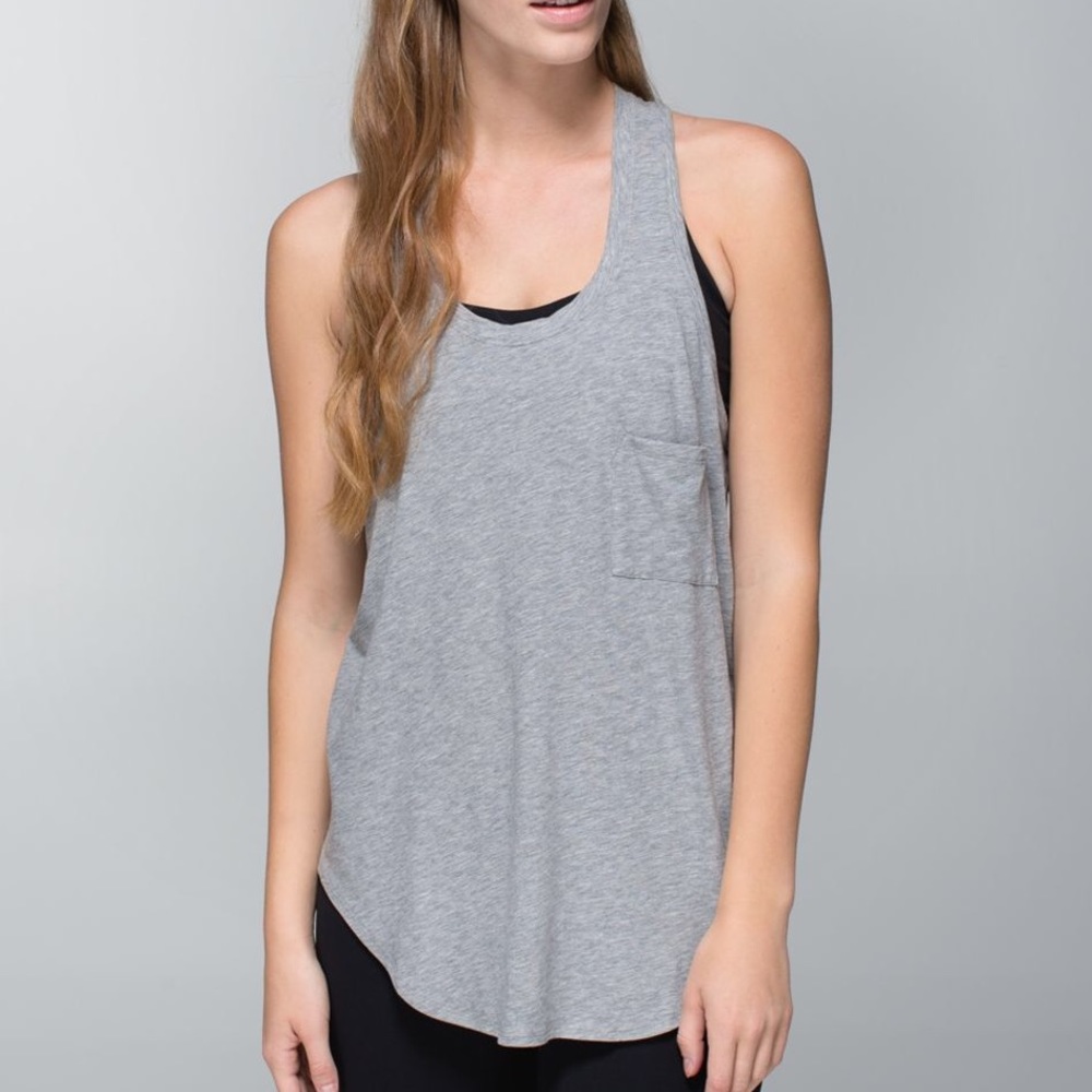 Lululemon Yogi Racer Back III Heathered Grey